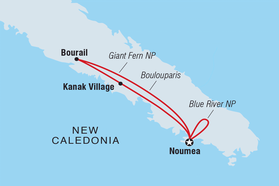 new caledonia travel itinerary